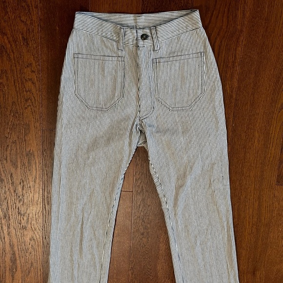 Lykke Wulff Ranch Pants in Railroad Stripe - X-Small - Picture 2 of 9
